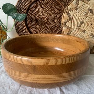 *SOLD* Vintage large wood salad bowl